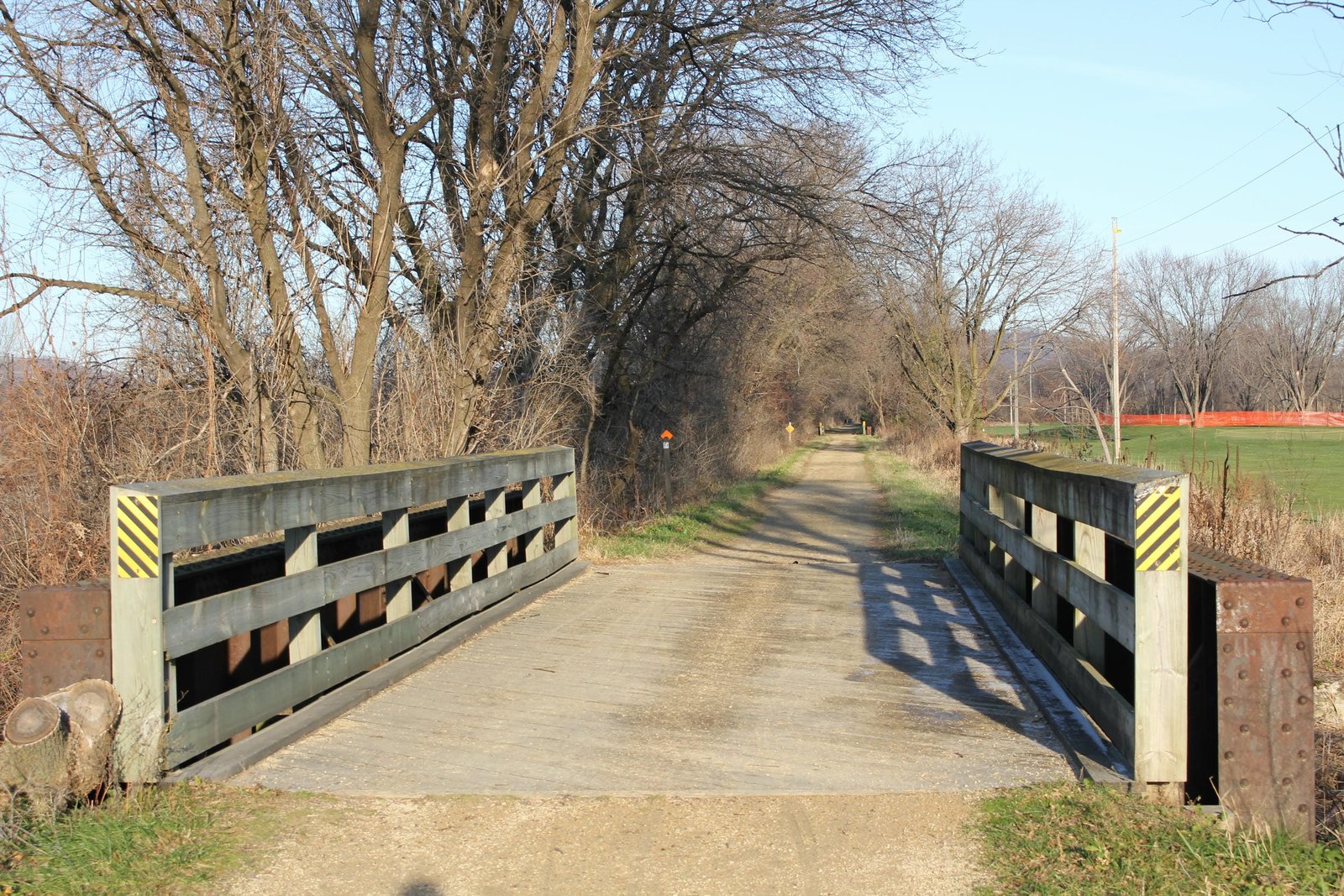 Looking east